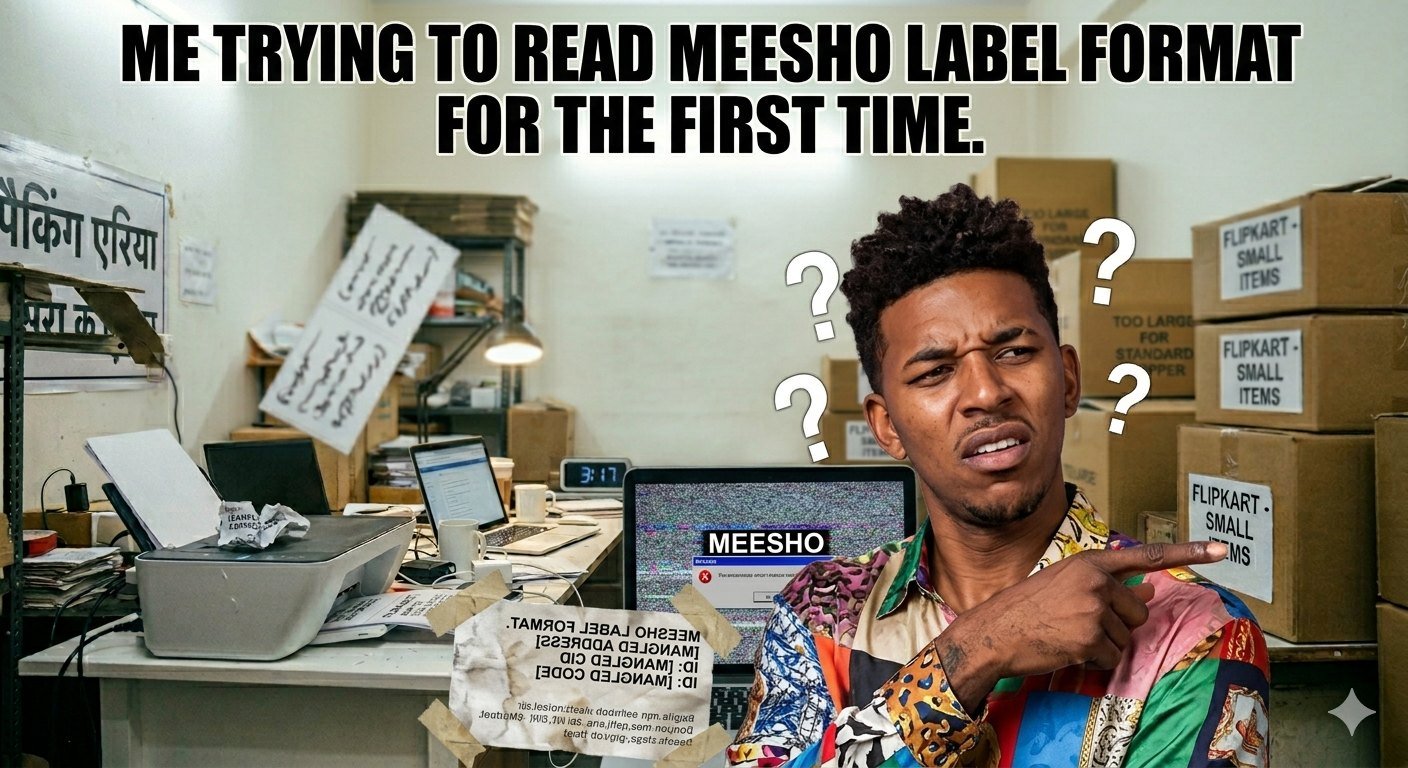 Illustration for Are Meesho Labels Making You Fake a Breakdown? Figure This Out Before Your Side Hustle Goes Up in Flames