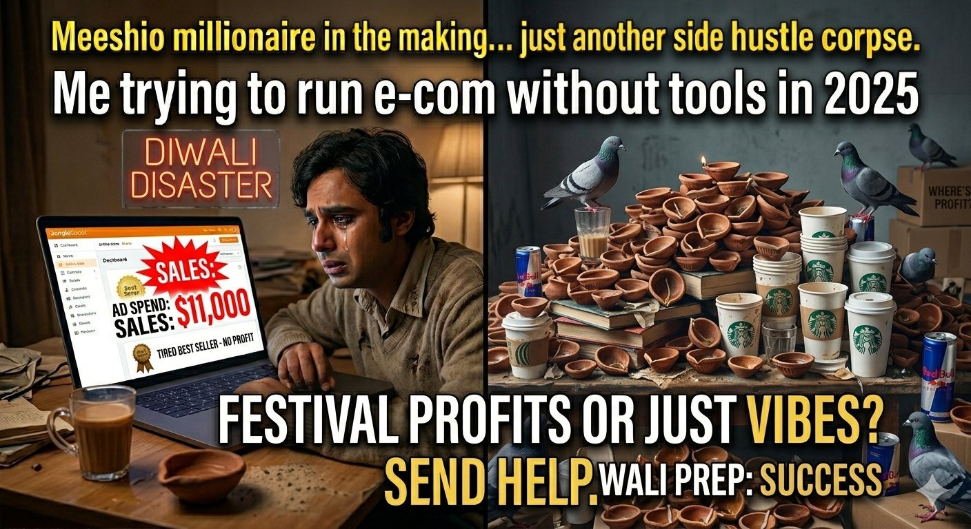 Illustration for Diwali Dollars or Festival Fail? How Indian online sellers really make money (without crying)