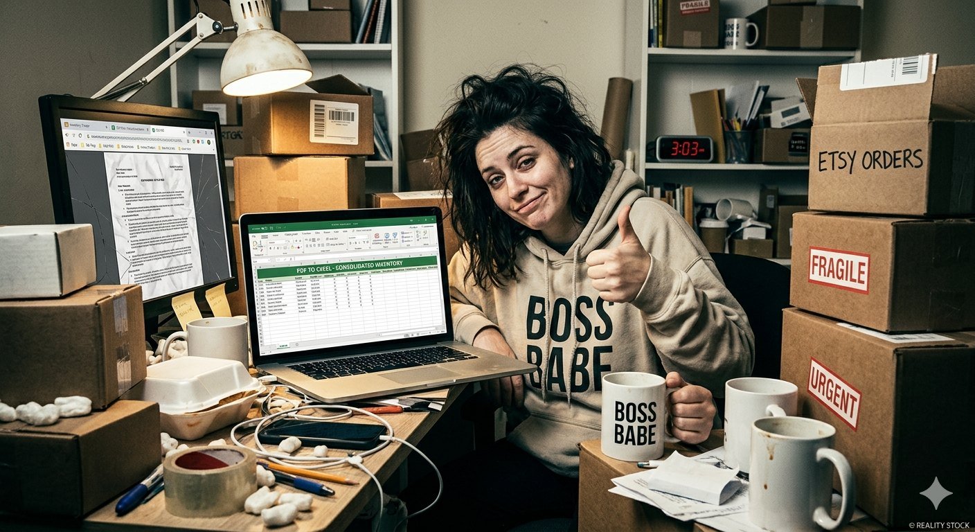 Illustration für Excel aus PDF? Kostenlose Hacks für Verkäufer, die Mathe mehr als montags hassen