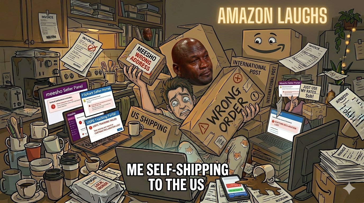 Ausgewählte Illustration für Self-Ship oder Platform Hell: Warum indische Verkäufer in beiden Fällen verschraubt sind (wählen Sie Ihr Gift)