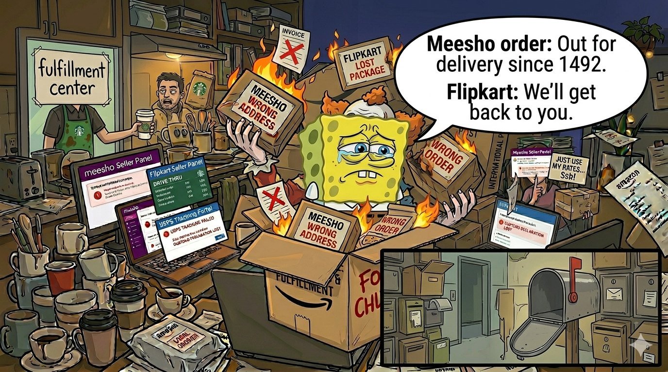 Ausgewählte Illustration für When Your Meesho oder Flipkart Order Ghosts You More Than Your Last Hinge Match